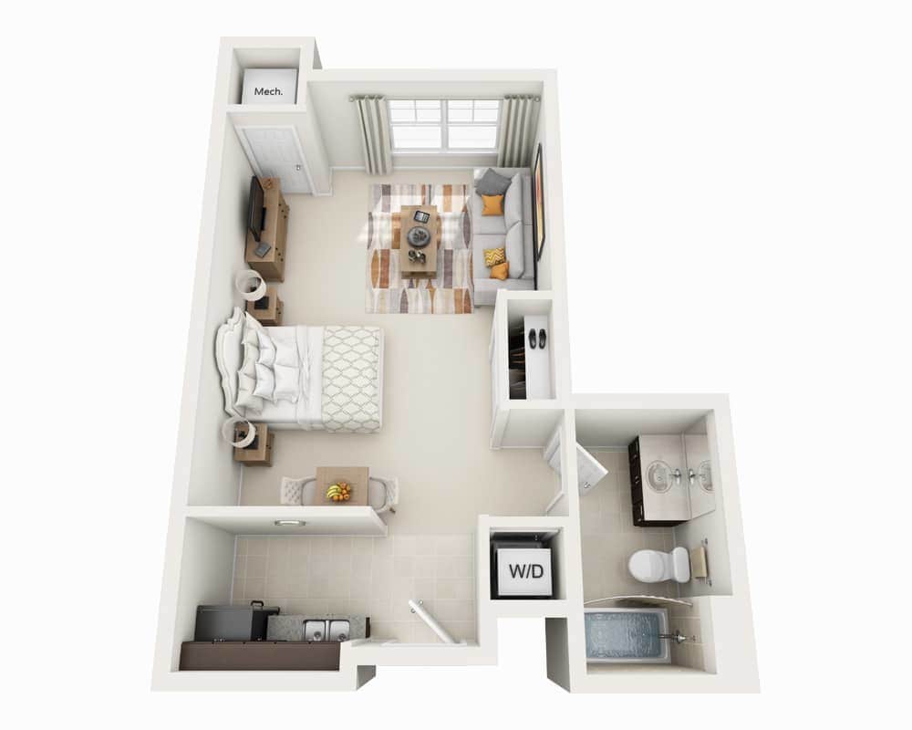 Floor Plan - Studio E1A