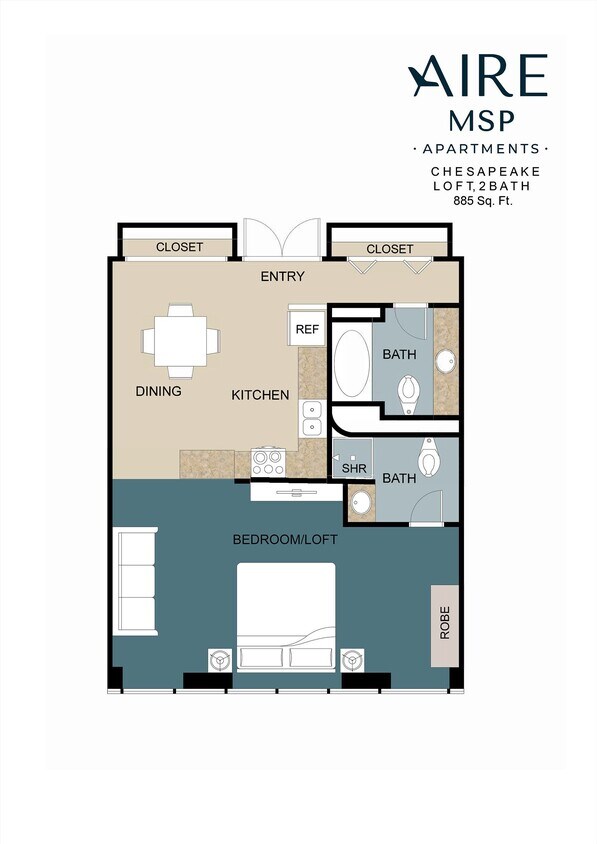 Floor Plan - Chesapeake - Loft 
