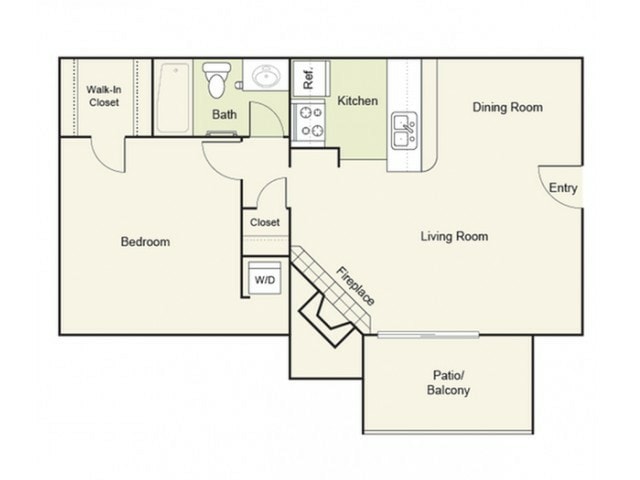 Brescia 1 1 576.jpg - Type A : 1 Bed 1 Bath