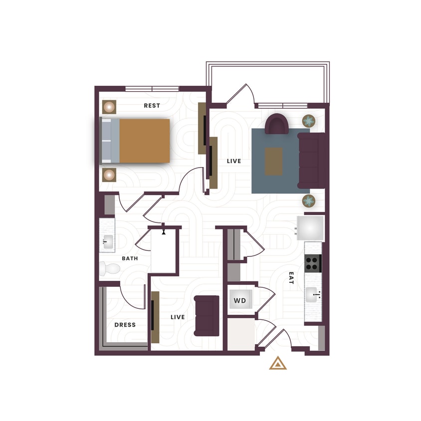 1 Bedroom A4 - A4-e