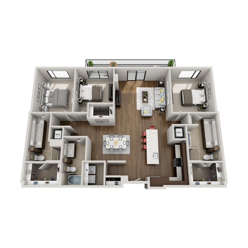 C1 floor plan - The Williams