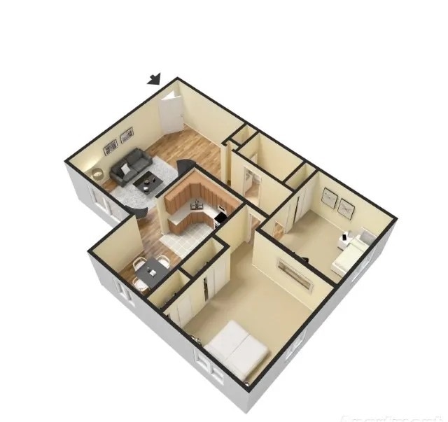 Two Bedroom Floor Plan - 2 Bedroom
