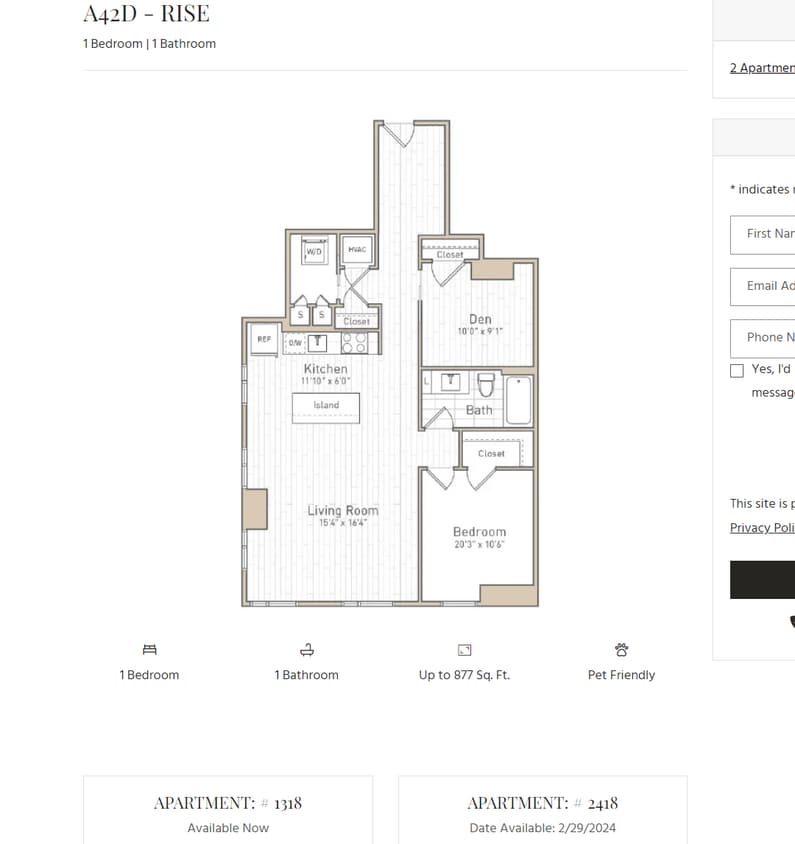 Floor Plan - A41D - Rise