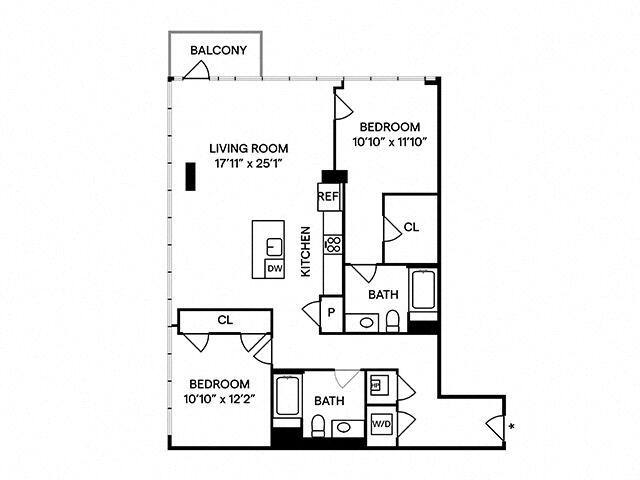 Floor Plan - B2 732