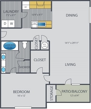 1DLX - 1 Bedroom