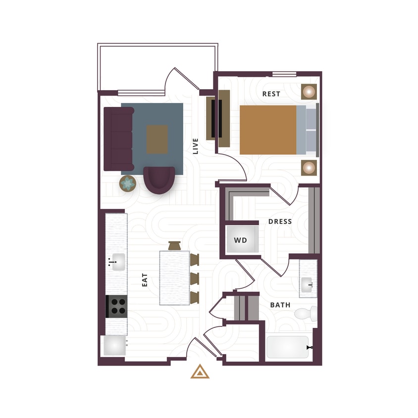 1 Bedroom A1 - A1-e