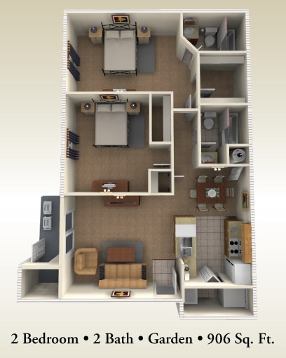 2BR/2BA - The Rose Newly Renovated