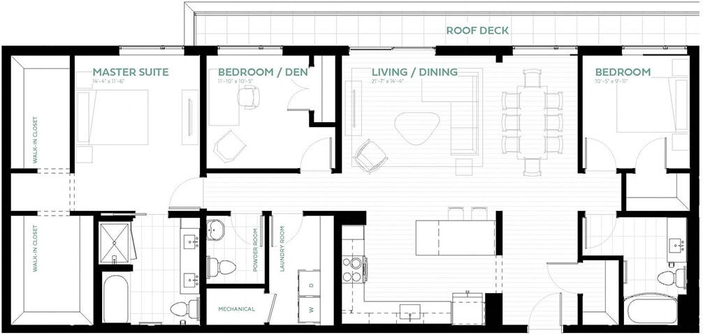 Floor Plan - Opal | Penthouse