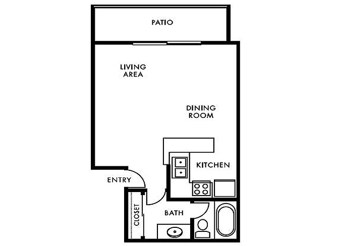 Studio - Studio 378 Sqft