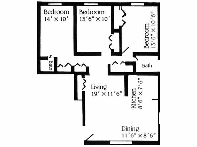 3BR/1.5BA - 3Bedroom  1.5BA