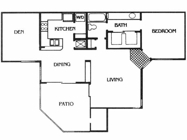 1BR/1BA - E Plan