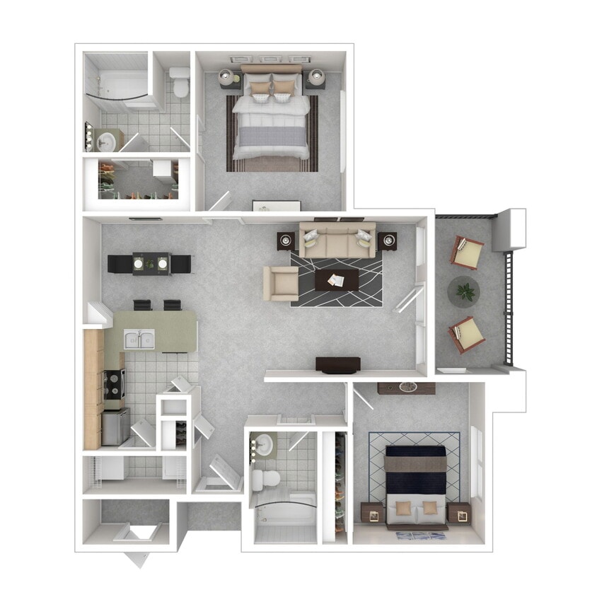Floor Plan - 2 Bedroom - B3