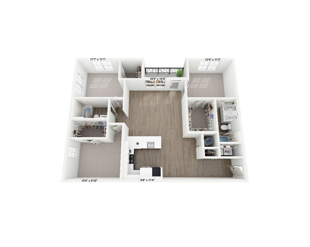 Elizabeth Floor Plan | 3 Bed, 2 Bath - Elizabeth