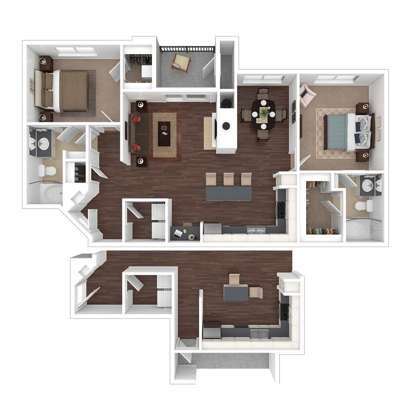 B4R Floorplan | Two Bedroom - B4R