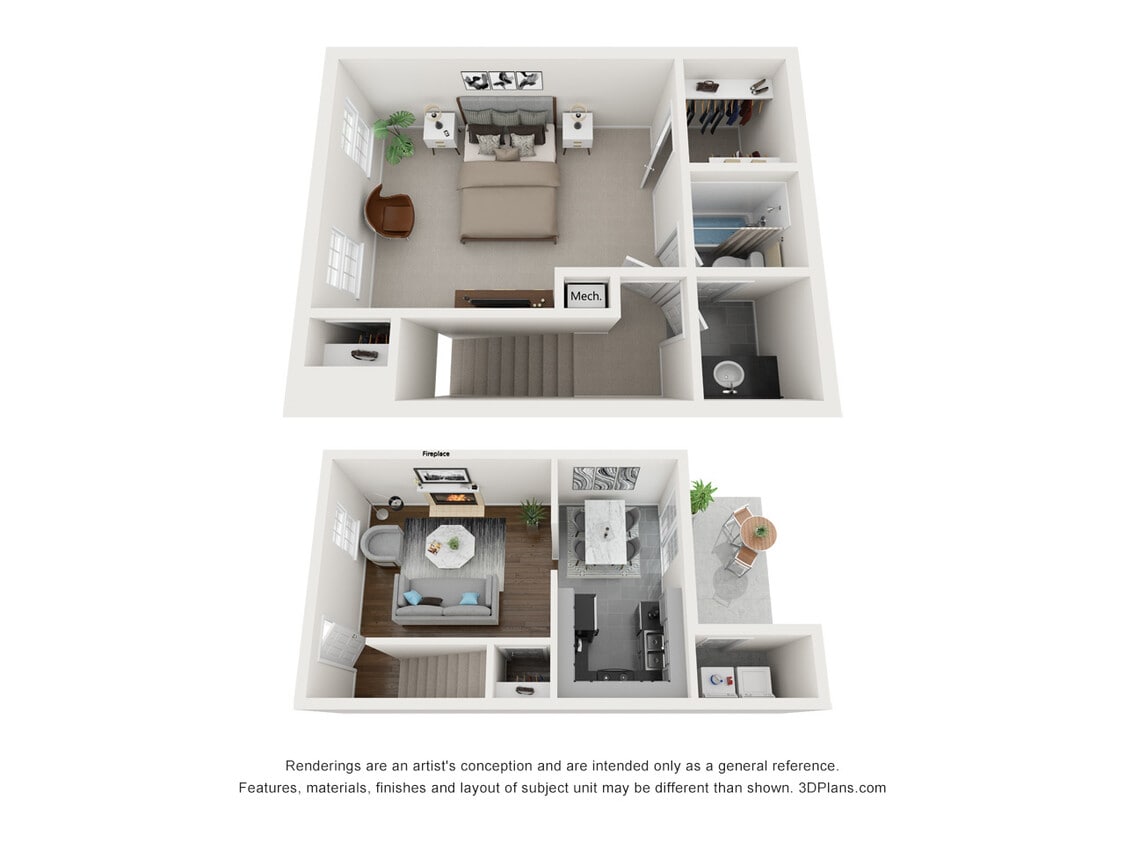 Floor Plan - 1 Bedroom 1 Bath