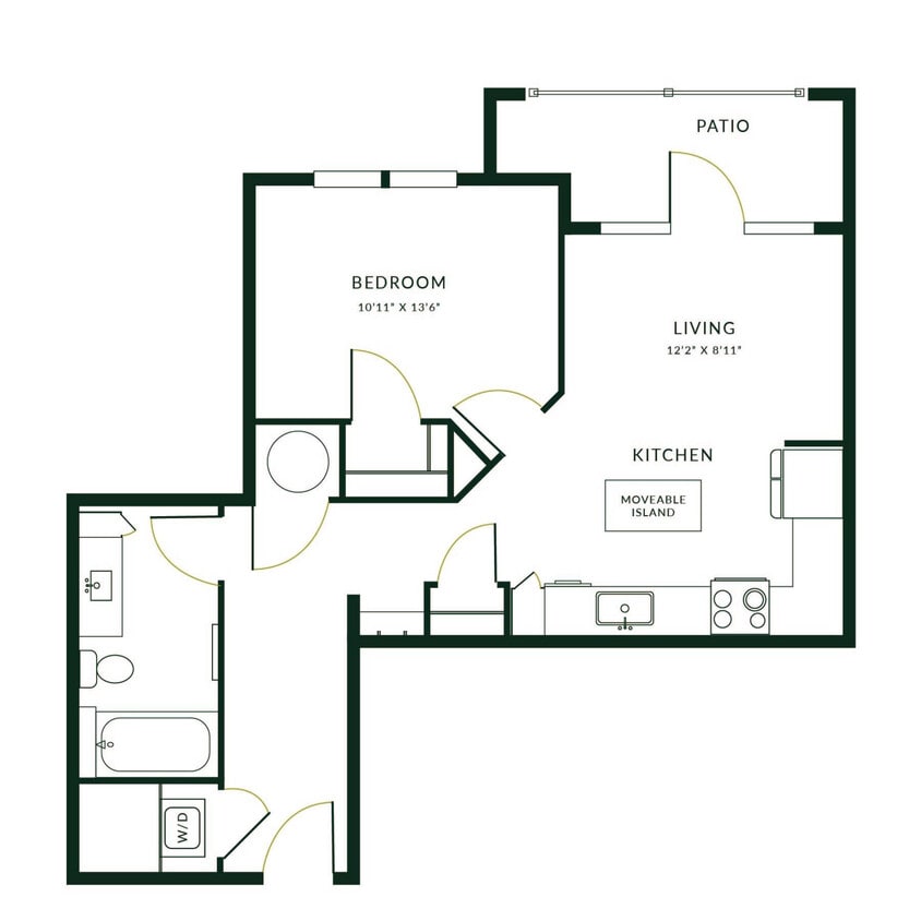 A1B floor plan The Hartley at Blue Hill - A1B
