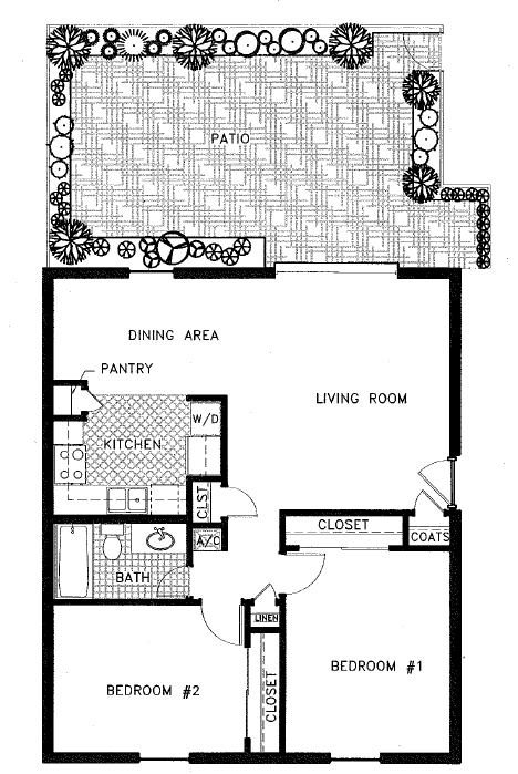 C-1B - 2 Bedroom Garden