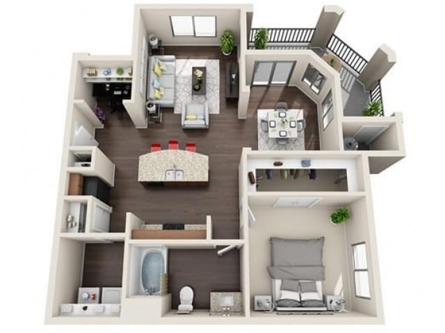 Newly Renovated, 955sqft, 1 bedroom/1 bathroom - A3 Platinum