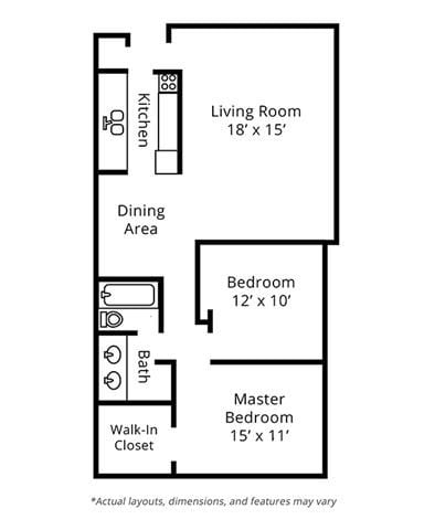Floor Plan - 2 Bedroom