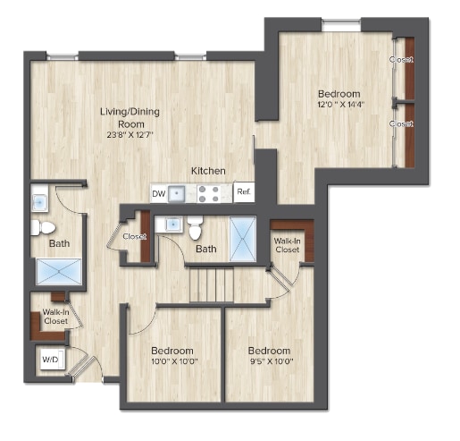 Floor Plan - The Kelley (B3)