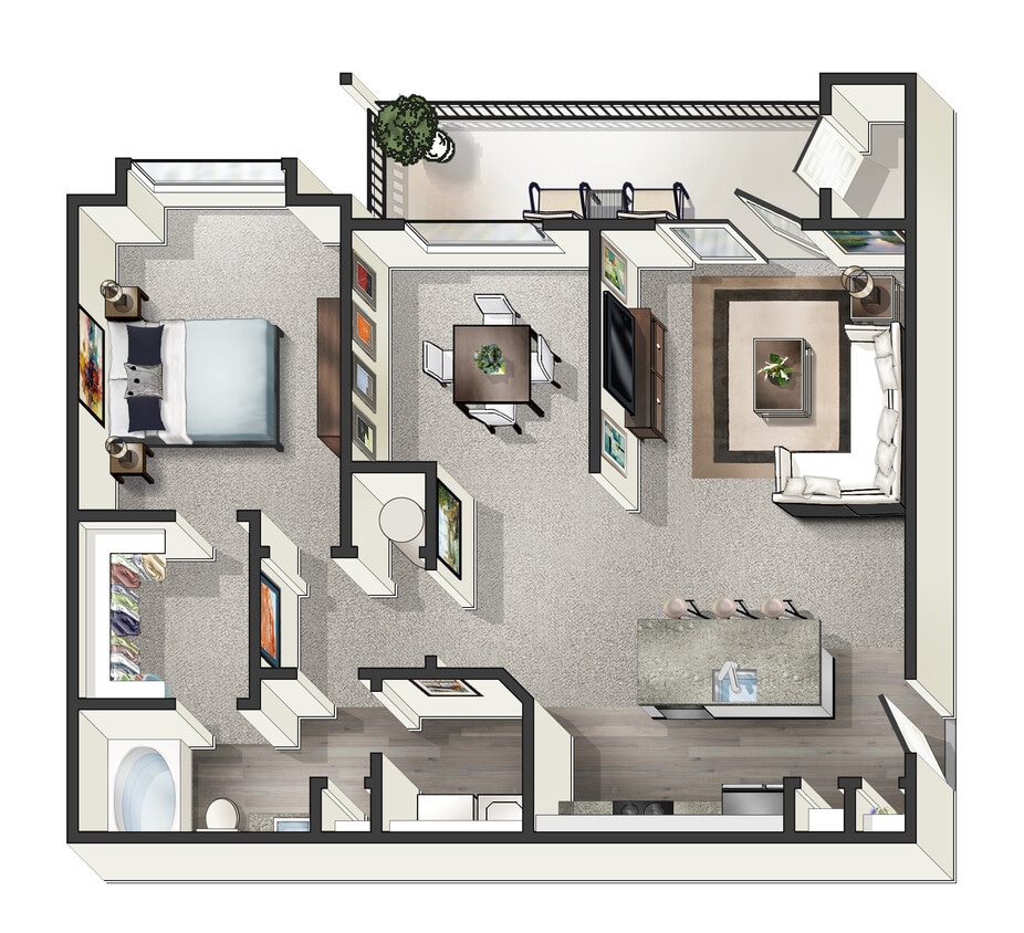 Oak II- 1B 1BA- 906 SF - Sydney