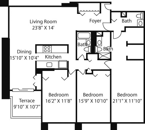 Floor Plan - Longfellow- Three Luxury
