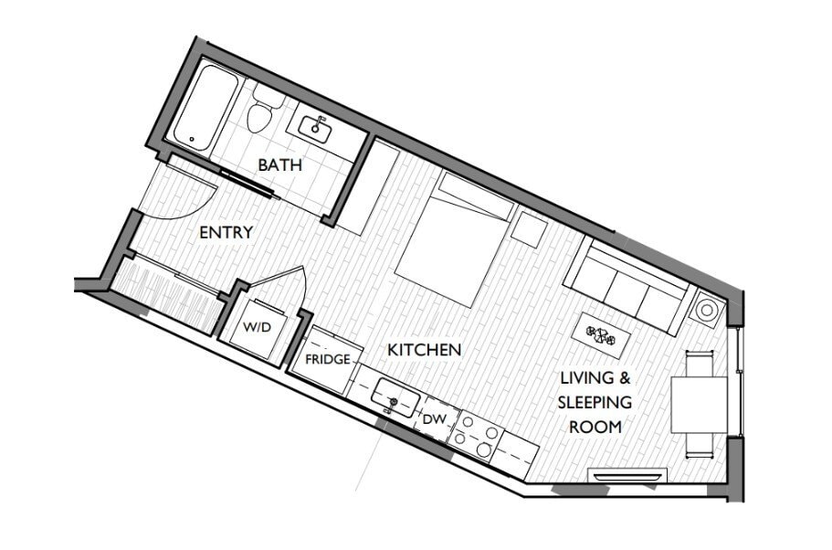 Floor Plan - Studio F-H