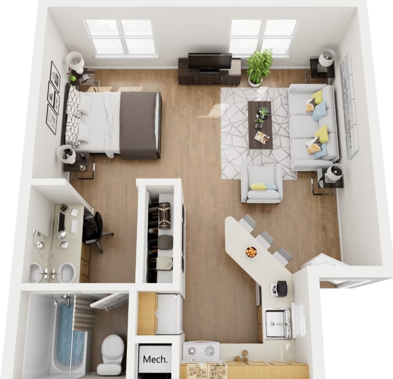 Floor Plan - 0x1