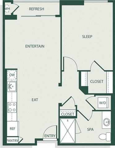 Floor Plan - 1B1B