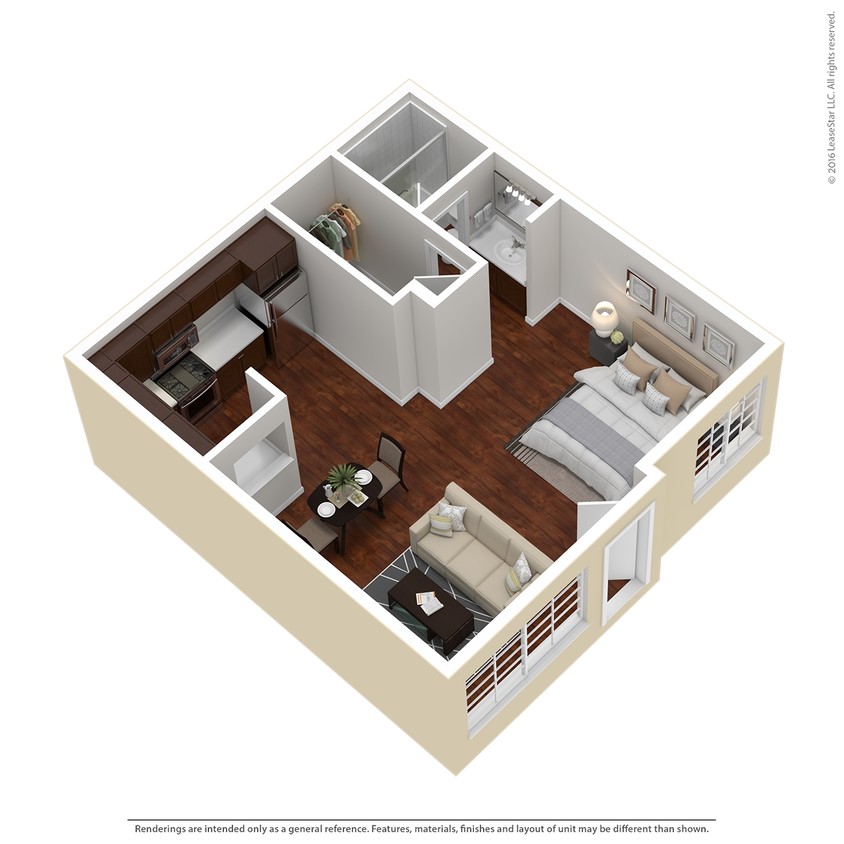 Floor Plan - Studio Plan A