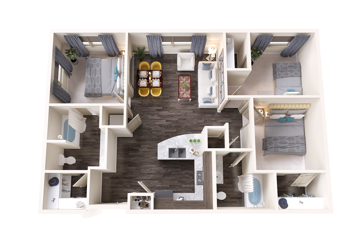 Three Bedroom Apartment at Terra Apartments - Diamond