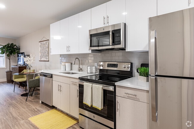 Studio - Kitchen - Sage Allen Apartments