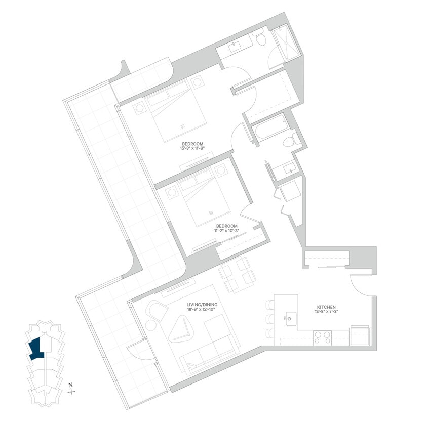 Floor Plan - 100N_2b11a