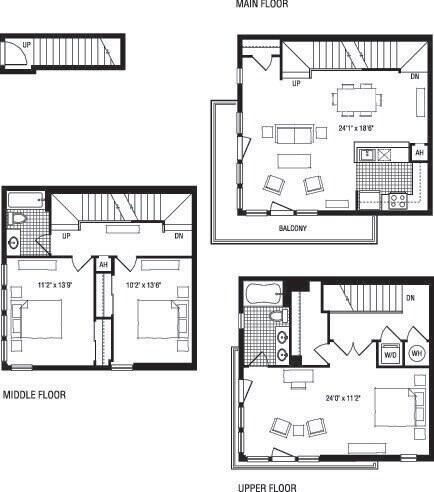 3B floor plan The Clarendon - 3B