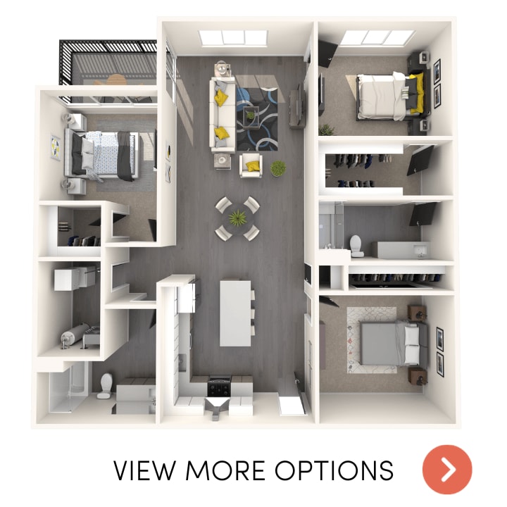Floor Plan - 3 Bedroom, 2 Bathroom