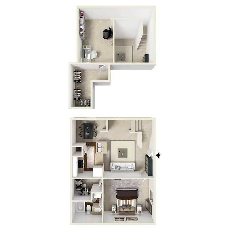 Floor Plan - 1 Bed