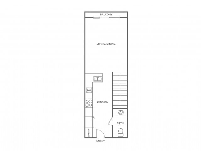 Studio Loft (780 SF) - First Floor - Studio Loft (780 SF)