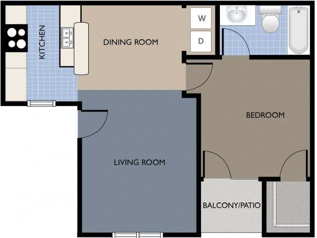 Floor Plan - One Bedroom