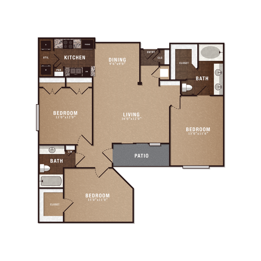 Floor Plan - C1 3x2
