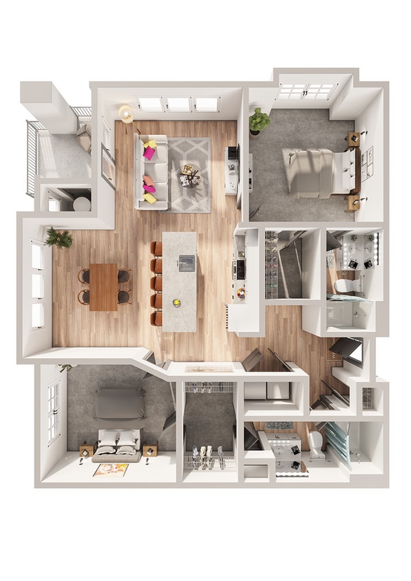 Wesley Village - B6 Floor Plan - B6