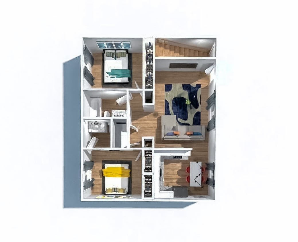 hidden-5.jpg - 2 Bedroom 1.5 Bath Downstairs