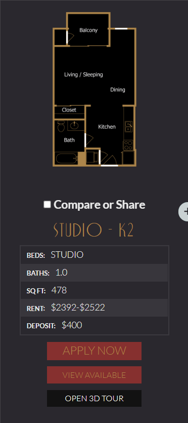 Floor Plan - Stuidio - K2