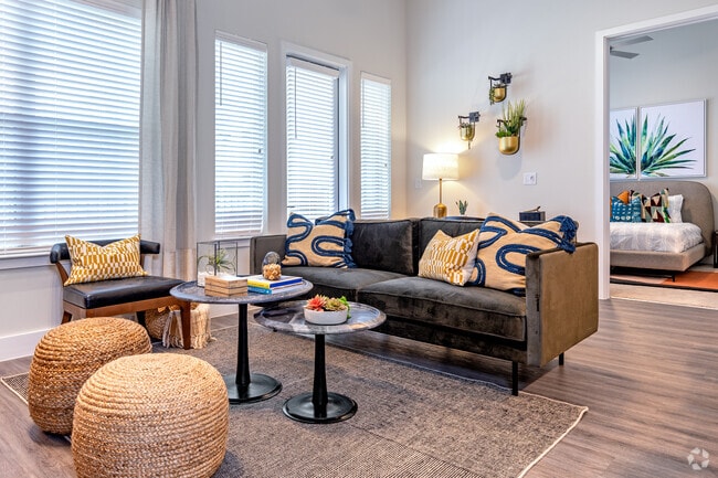 2BR, 2BA - 1015SF (Tyler) - Living Room - Arlington Commons II-The Truman