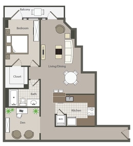 Floor Plan - 1DENNR