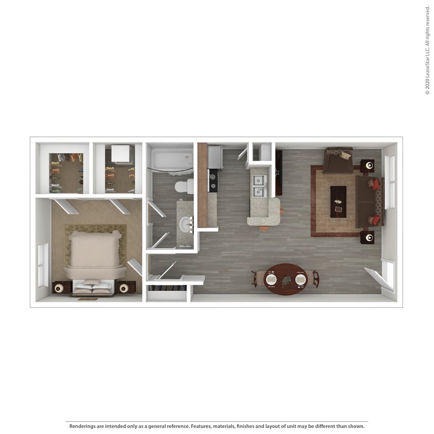 Floor Plan - 1x1