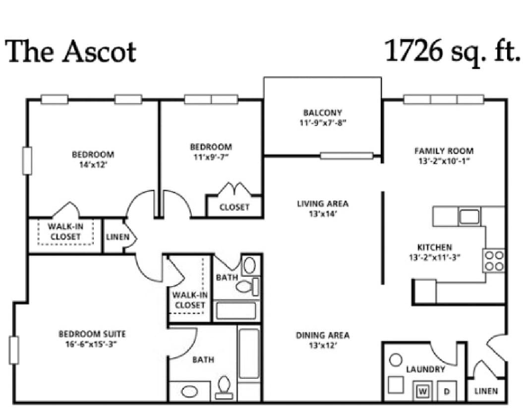 Floor Plan - The Ascot