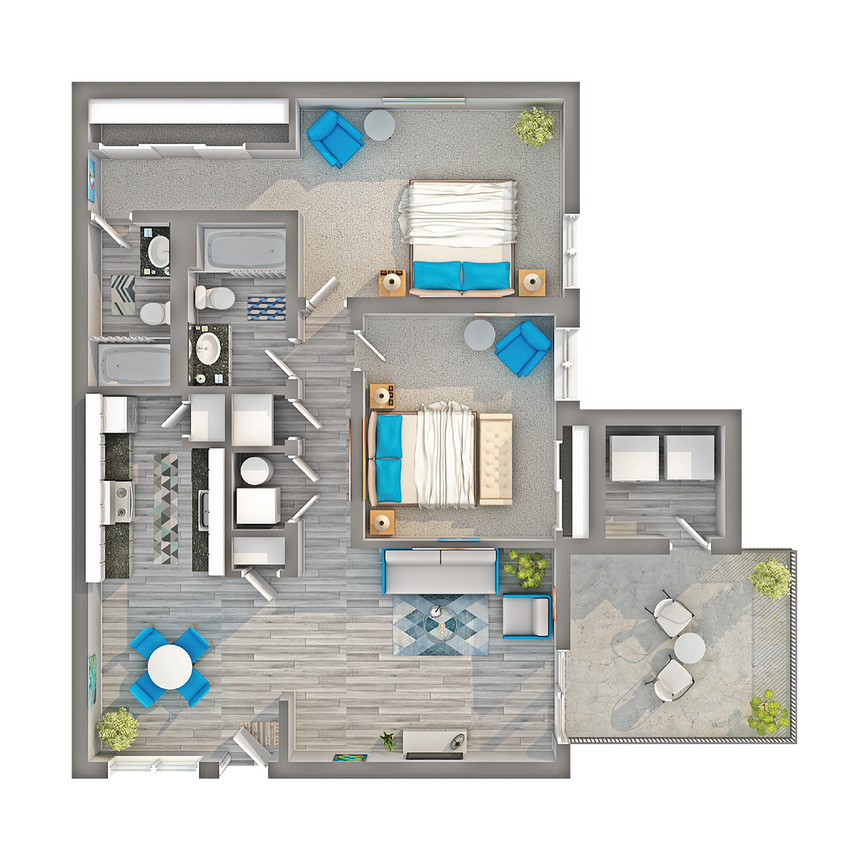 Solano | 2-Bedroom Floorplan - Solano