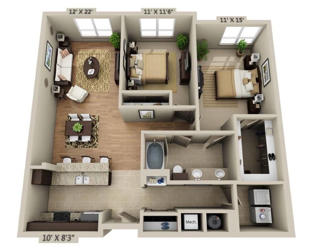 Floor Plan - Plan G (B1B)