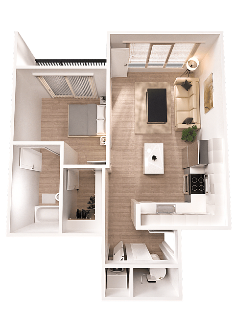 Bhatt - 1x1 Floorplan - The Bhatt