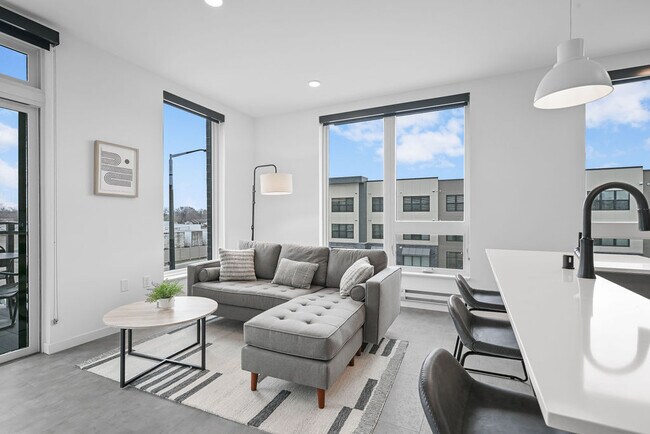 Furnished Living Room - The Common Place Apartments